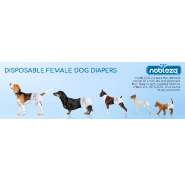 Nobleza -12 Pañales( S )para perros Desechables Macho Hembra