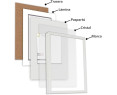 Marco con profundidad 10x15cm - 30x40cm Blanco MOD 3503 de madera con paspartú.