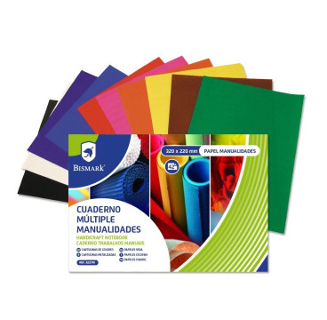 Bismark Cuaderno Múltiples Manualidades 42 Hojas Colores 32x22 cm