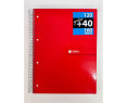 Enri，cuaderno notebook, libreta escolar A4 ，5 Franjas de Colores, A4 210 x 297 mm, 160 Hojas