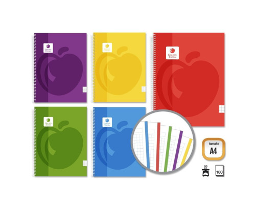 Golden Cuaderno Tapa Plastico. A4 100 H. 90GR.