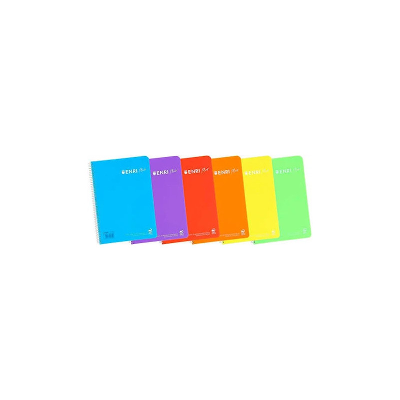 Enri Cuaderno A4 Espiral Formato Folio 1 Linea (PACK 1 UDS)