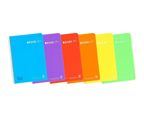 Enri Cuaderno A4 Espiral Formato Folio 1 Linea (PACK 1 UDS)