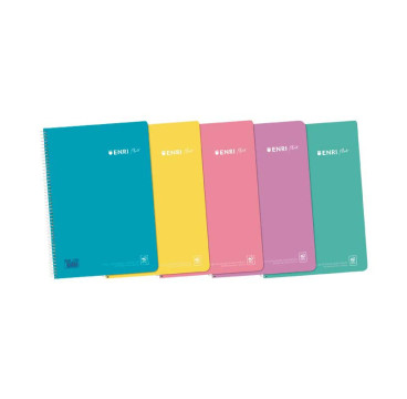 Enri Plus Cuaderno Espiral Formato Folio Cuadriculado 4x4mm - 80 Hojas 90gr  (PACK 1UDS)