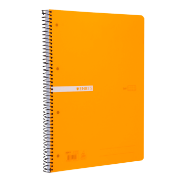 Cuaderno de plástico, cuadricula 5 x 5, 120 hojas A4