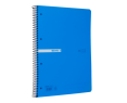 Cuaderno de plástico, cuadricula 5 x 5, 120 hojas A4