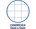 Cuaderno de plástico, cuadricula 5 x 5, 120 hojas A4