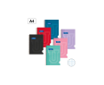 Cuaderno espiral 4x4 mm A4 Campus tapa forrada 90 Gr 80 Hj Colores Surtidos