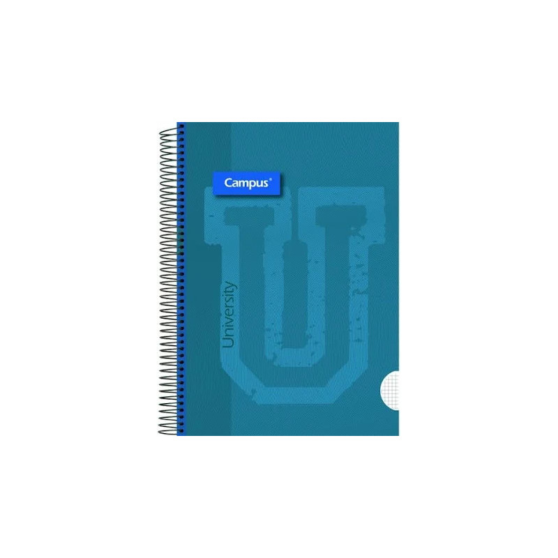 Cuaderno espiral 4x4 mm A4 Campus tapa forrada 90 Gr 80 Hj Colores Surtidos