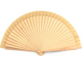 Abanicos Madera 23 CM con caja color Natural
