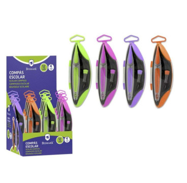 BISMARK COMPAS OVAL 4 COLORES(Pck 1uds)