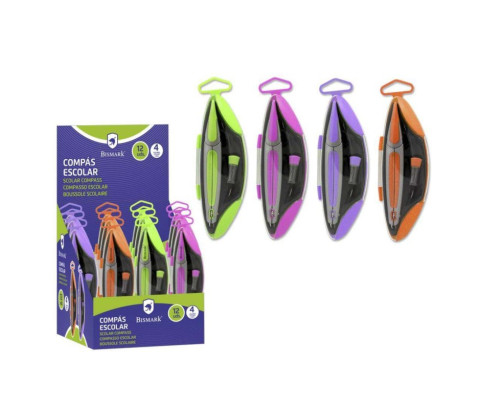 BISMARK COMPAS OVAL 4 COLORES(Pck 1uds)