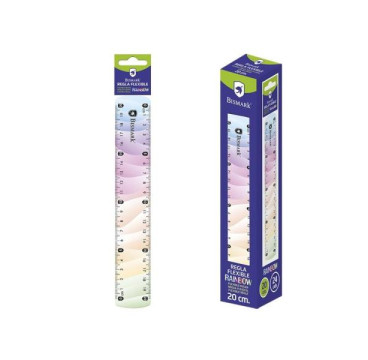 Regla flexible rainbow 20cm