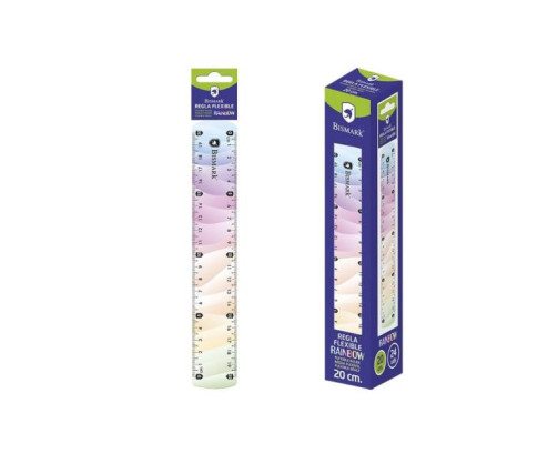 Regla flexible rainbow 20cm