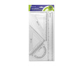 set bismark de 4 reglas transparentes 30 cm