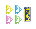 SET 4 REGLAS PVC NEON GLOW IN THE DARK 30 CM