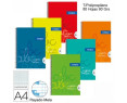 Cuaderno Espiral A4 4mm Pautado Tapa Plastico Campus