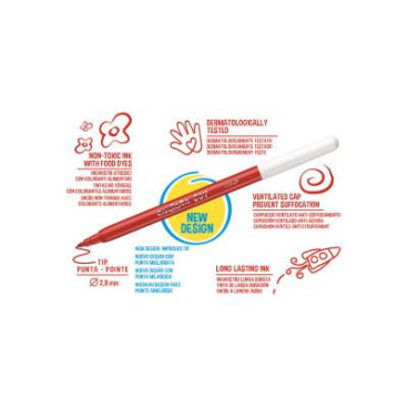 Rotulador carioca joy estuche de 12 unidades colores surtidos + 2 gratis