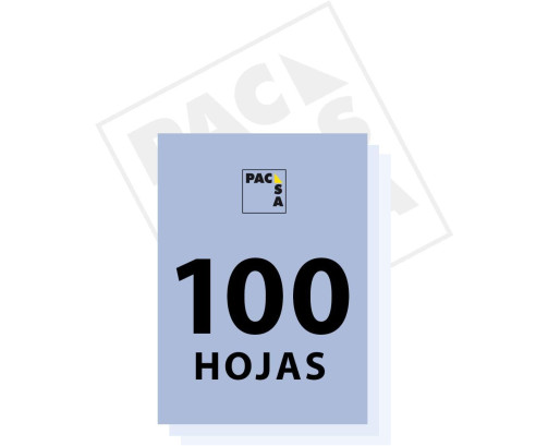 Bloc A4 cuadro 5mm. 100 hojas microperforado Plastipac