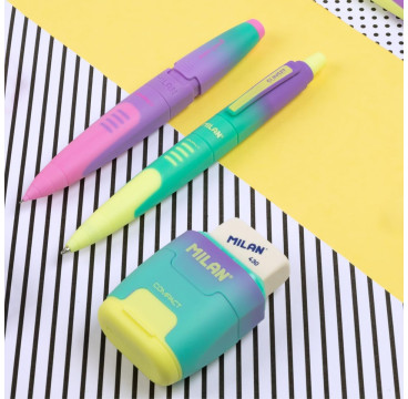 MILAN Blíster Afilaborra Compact Sunset Turquesa - Amarillo