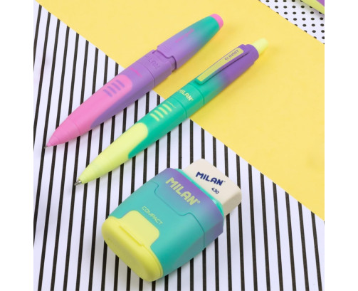 MILAN Blíster Afilaborra Compact Sunset Turquesa - Amarillo