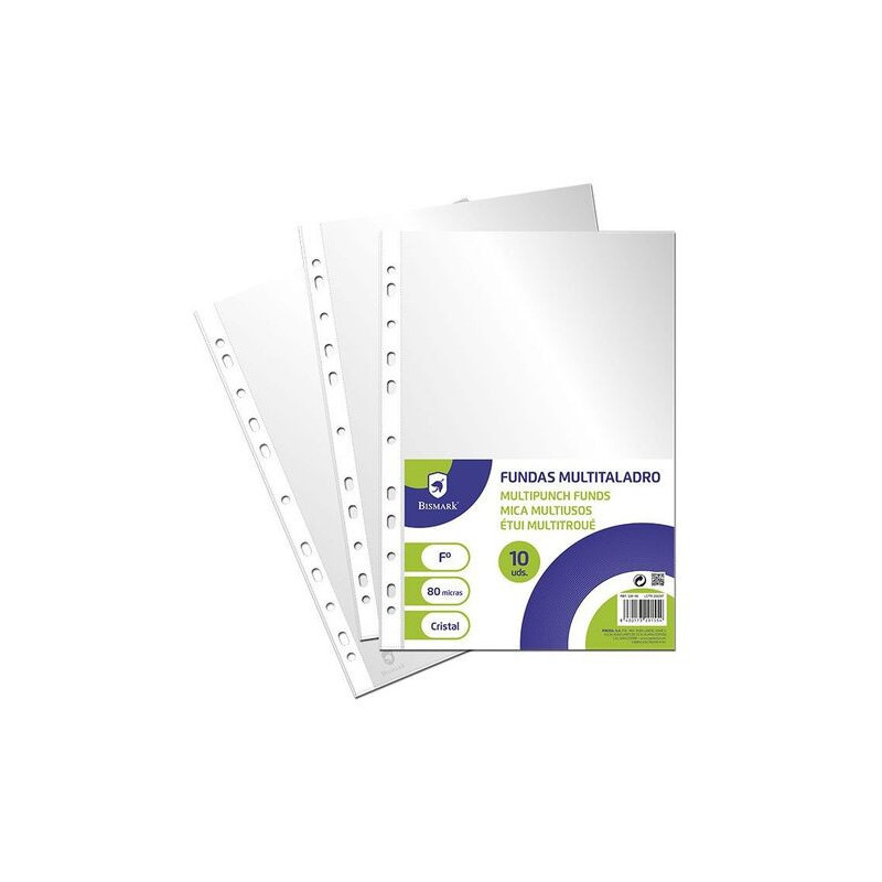 Fundas transparente con acabado en cristal de 80 micras.( Pack 10 uds)