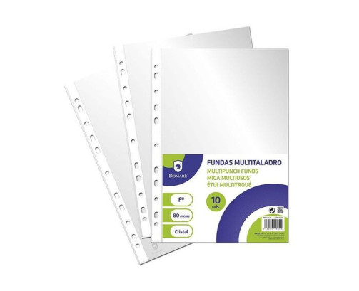Fundas transparente con acabado en cristal de 80 micras.( Pack 10 uds)