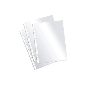 Funda Multitaladro Bismark A4 Pp Cristal 0,08 mm Set 50 ud