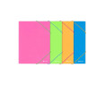 CARPETA GOMAS Y SOLAPAS Plastico A4 NEON ( Pack 1 uds)