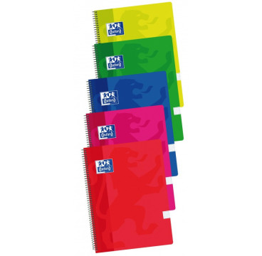 Oxford Pack 5 Bloc Plástic 90g 80Hoja 4x4