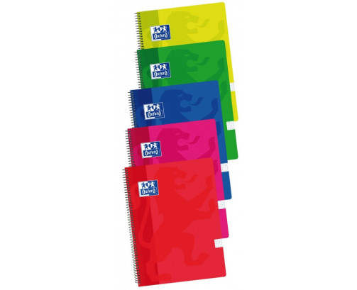 Oxford Pack 5 Bloc Plástic 90g 80Hoja 4x4