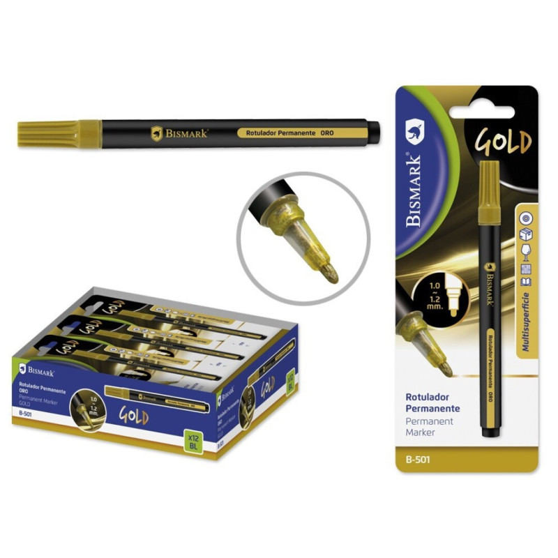 Rotulador Permanente Oro 1.0-1.2MM