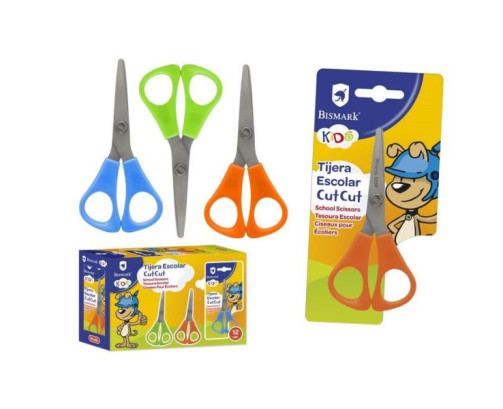Tijera escolar bismark kids cut-cut surtida (Pack 1 uds)