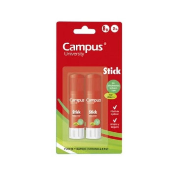 Pegamento en Barra Campus University Stick 8g 2 ud