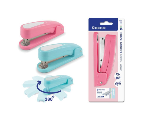Grapadora pastel 360 25 hojas + grapas surtida