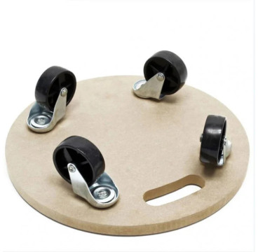 Plataforma base con ruedas giratorias 360. 38 cm