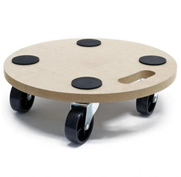 Plataforma base con ruedas giratorias 360. 38 cm