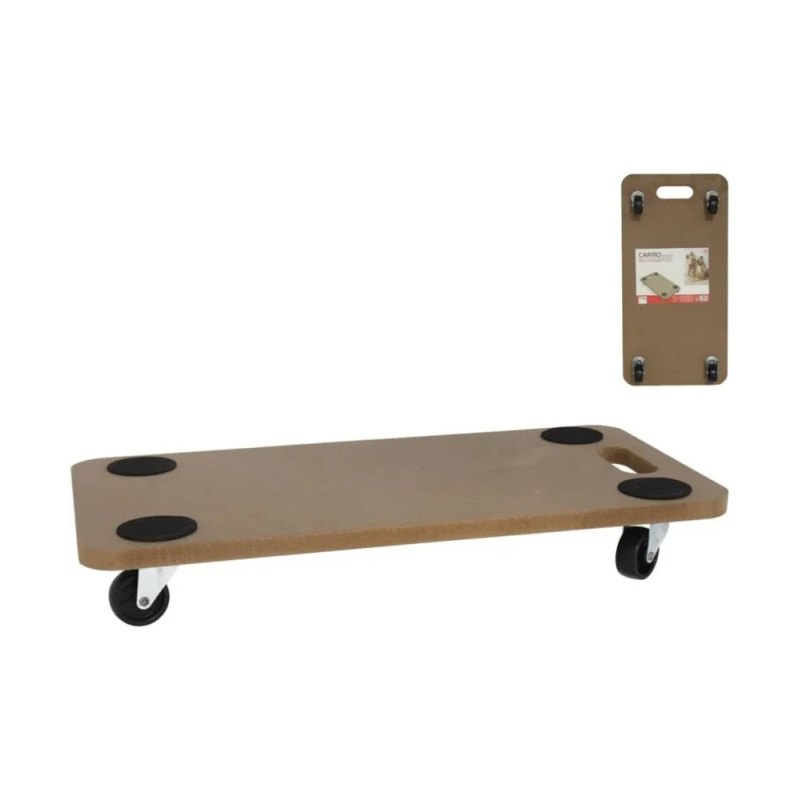 Carro, Soporte con Ruedas, Plataforma de Carga para Mover Muebles, Base rodante para Transporte, Tabla, 200 KG