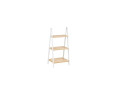 Estanteria escalera 3 estantes bambu blanco 40x30x81.5cm