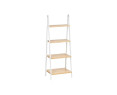 Estantería de Baño Blanco Natural Bambú Madera de Pino 40 x 109,3 x 30 cm