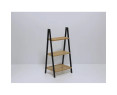 Estanteria escalera 3 estantes bambu negro 40x30x81.5cm