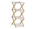 Estantería Marrón Blanco Plegable Madera (32 X 96 X 39 Cm)