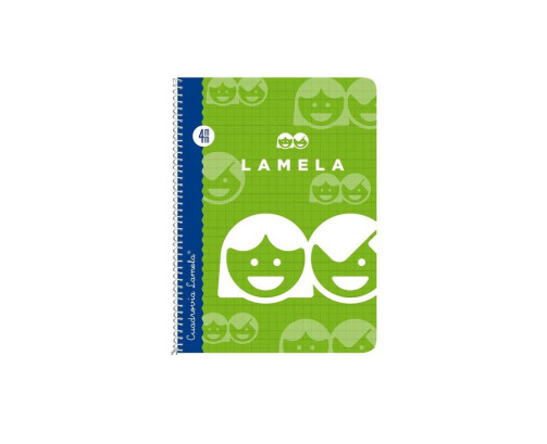 Cuaderno Espiral Lamela Tamaño Folio cuadrovía 4mm 80 hojas Tapa Blanda