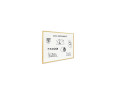 Pizarra blanca 40x30 -60x90 cm con rotulador y borrador No magnetica, marco de madera