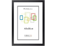 Marco de Foto 40x60cm (Negro) MOD-254 Hecho de Madera, Ancho de moldura 2cm
