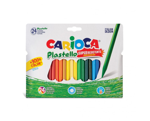 Plasticeras Carioca Plastello, Colores surtidos, pack de 24 ud