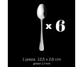 6 Cucharillas Cafe Acero Inoxidable 12,5 x 2,6 cm