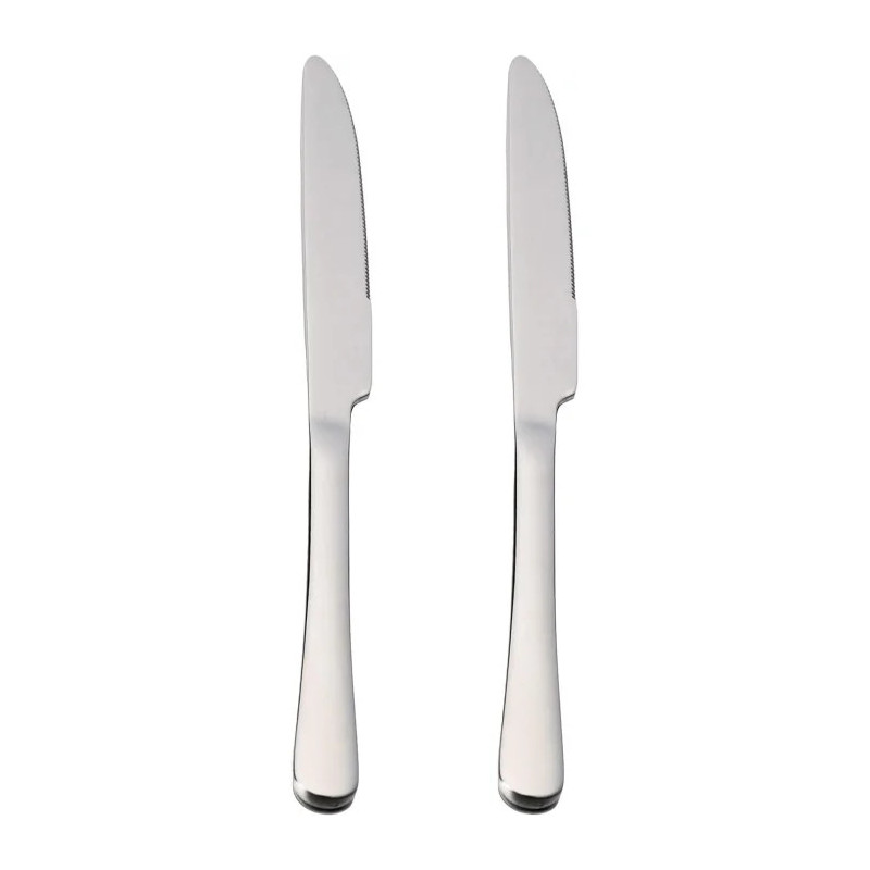 2 Cuchillos de Mesa Acero Inoxidable 23 x 2,05 cm