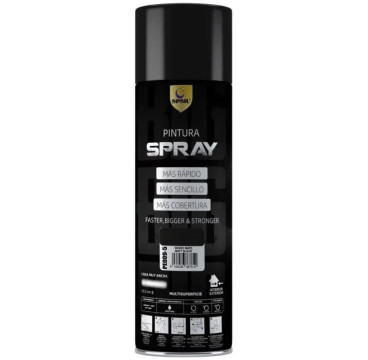 Pintura Spray 600ml -(Color BLANCO ，NEGRO,GRIS ) Adecuado Metal Madera Y Plástico - (Paquete De 1)