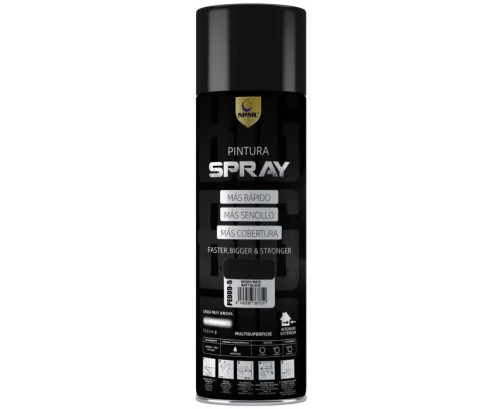 Pintura Spray 600ml -(Color BLANCO ，NEGRO,GRIS ) Adecuado Metal Madera Y Plástico - (Paquete De 1)